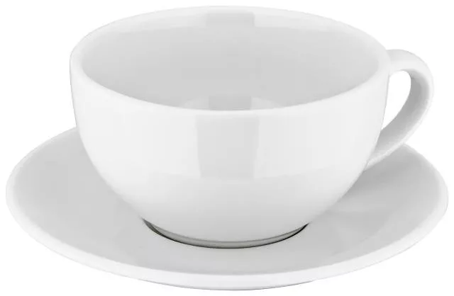 Large Cappuccino Cups & Saucers 12oz x6